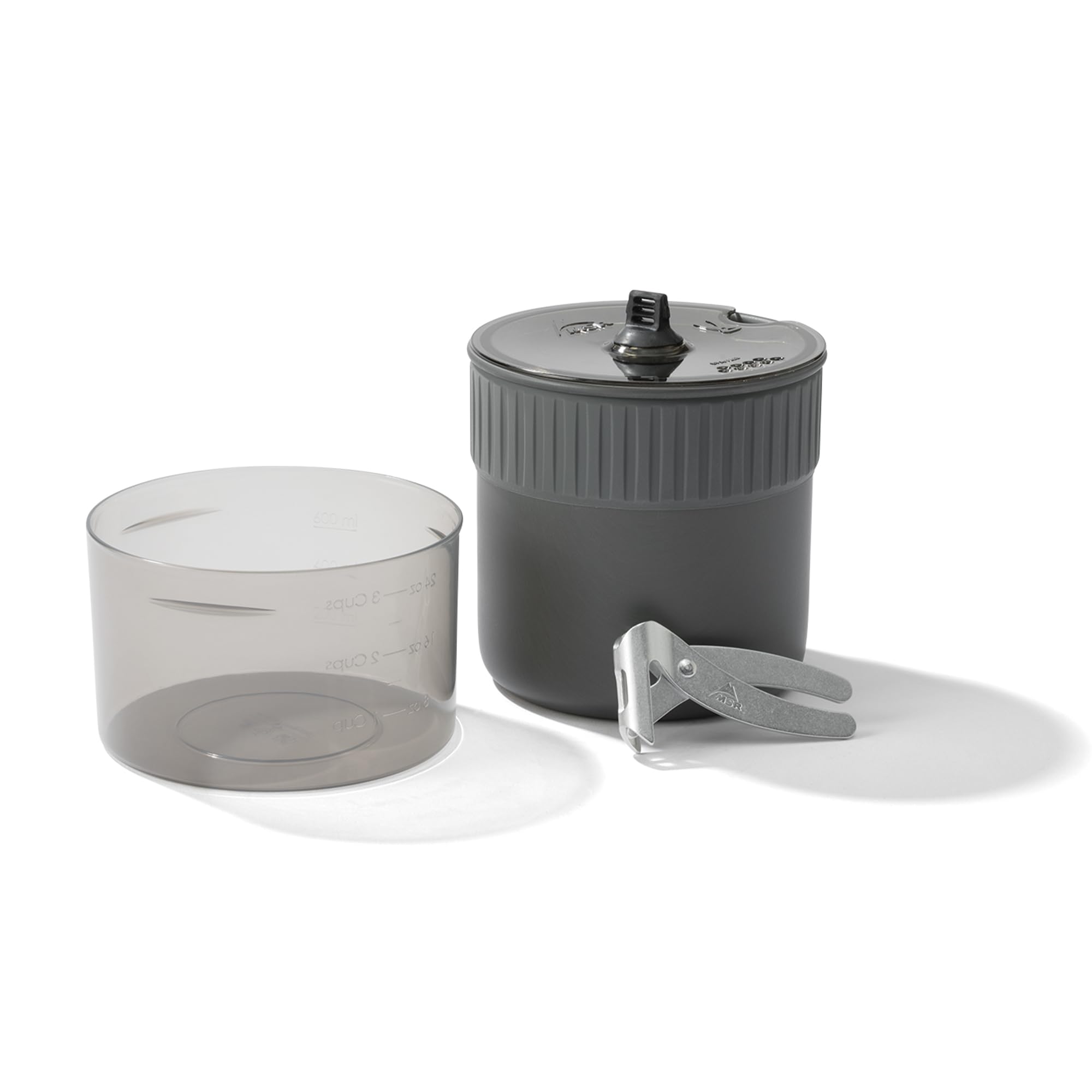 MSR Trail Mini Duo 1.2L pot with insulated grip for easy backcountry cooking