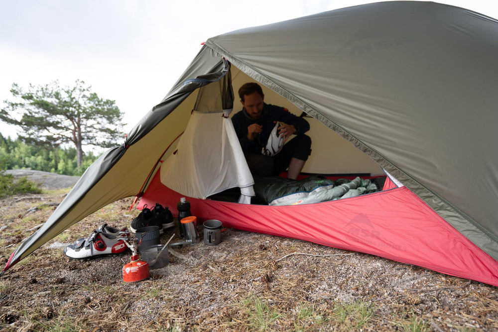 MSR Trail Mini Solo Cook Set PFAS-free DWR stuff sack keeps gear dry