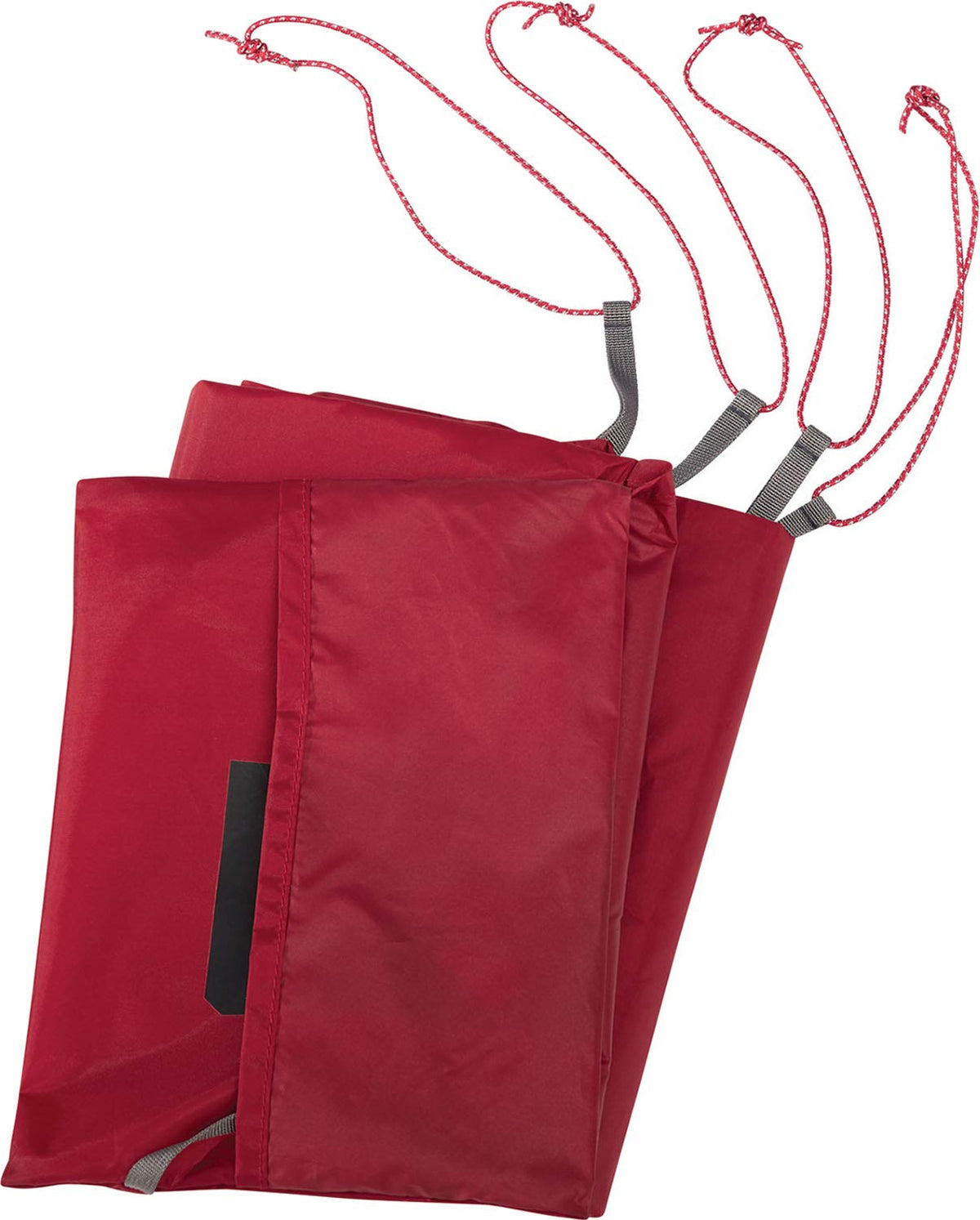 MSR universal 4-person tent footprint tarp protecting the tent floor from moisture and wear.