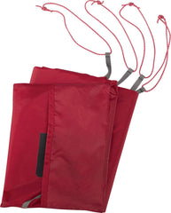 MSR universal 4-person tent footprint tarp protecting the tent floor from moisture and wear.