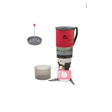 MSR WindBurner 1-liter pot with BPA-free lid ready for travel