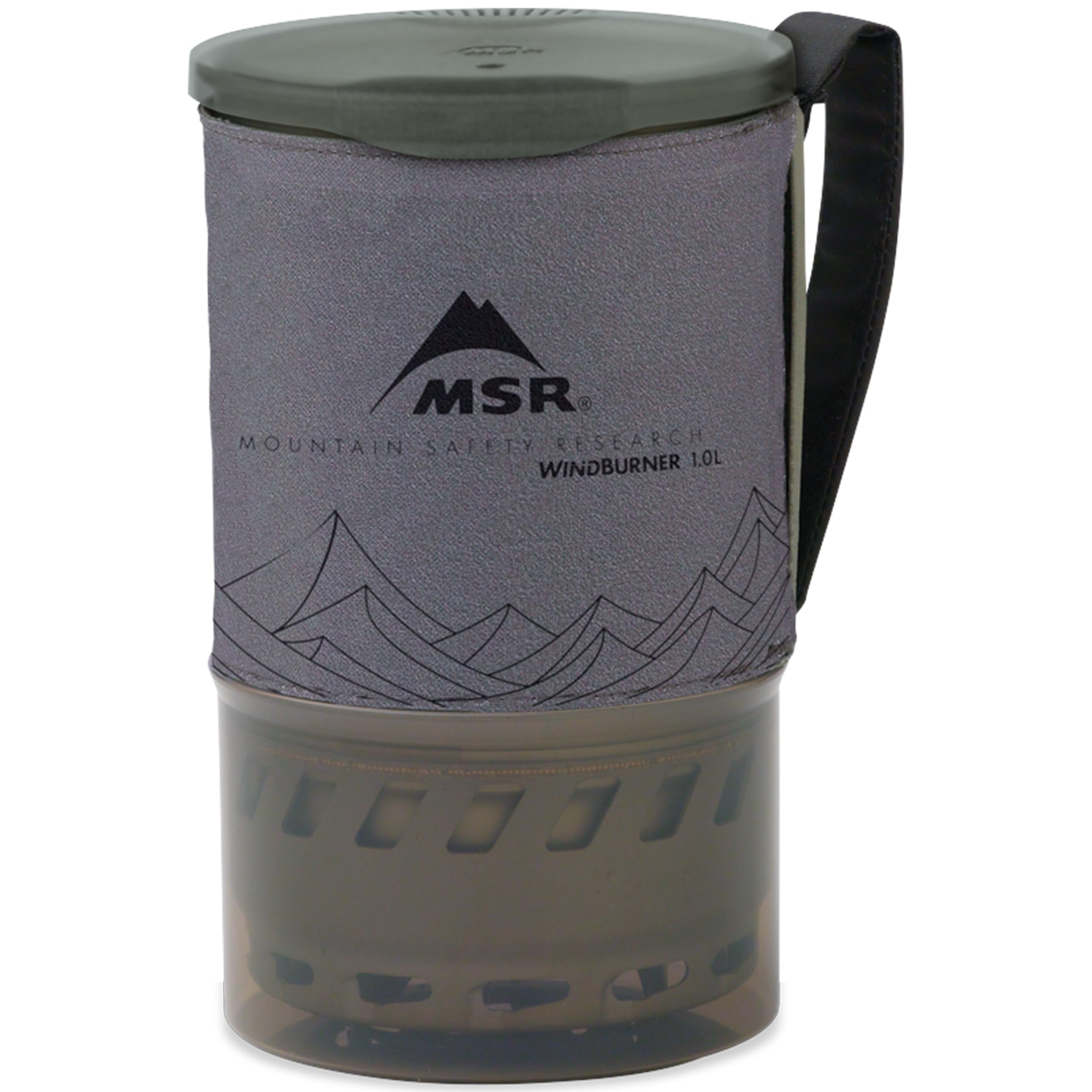 MSR WindBurner 1L pot with cozy and extra bowl for compact camp meals