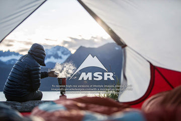 MSR WindBurner campsite stove setup delivering reliable performance in wind.