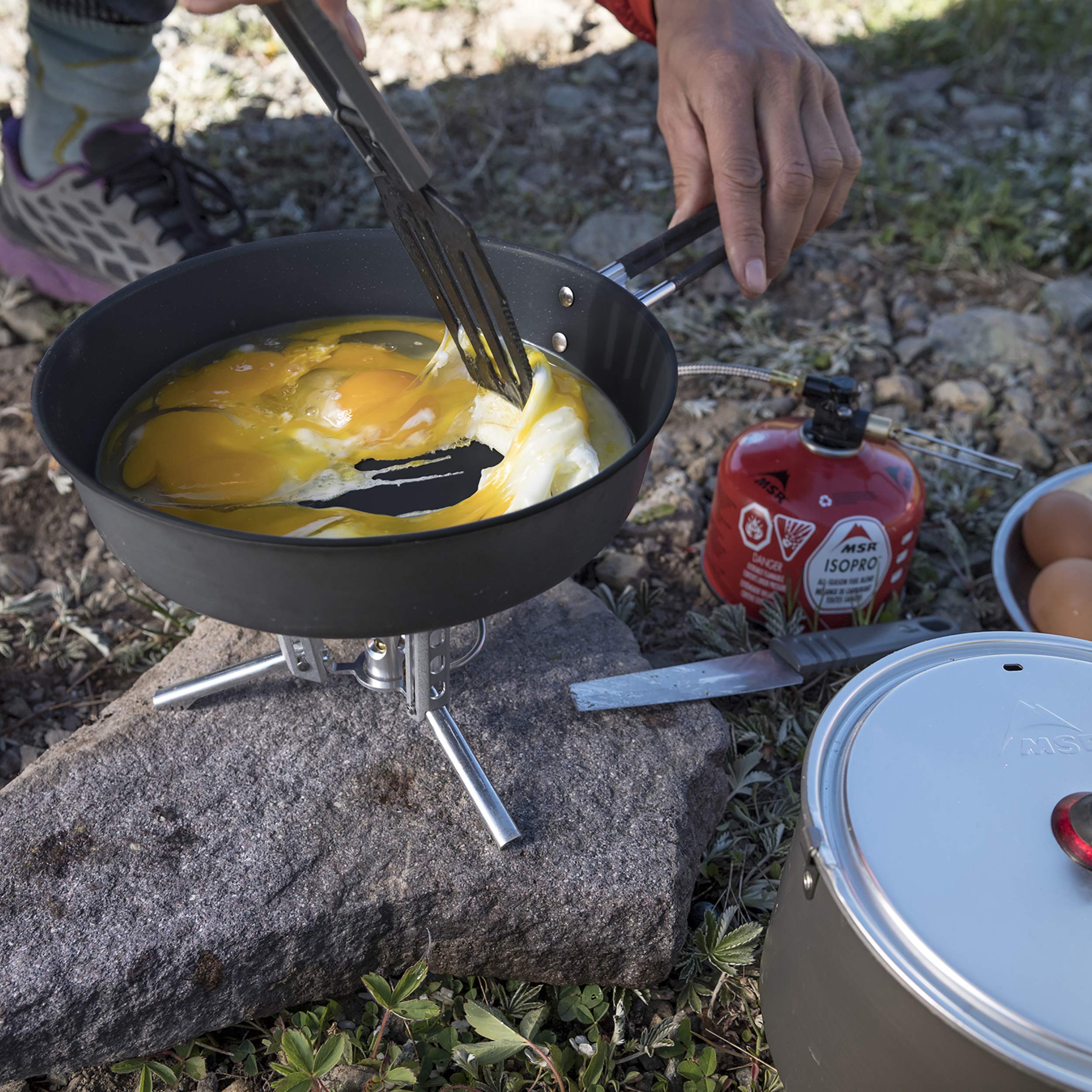 Hard-anodized aluminum construction adds durability for rugged trips
