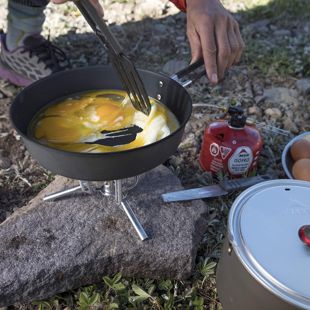 Hard-anodized aluminum construction adds durability for rugged trips