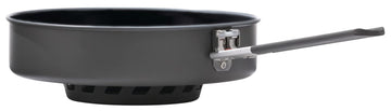 Skillet nests beside WindBurner 4.5 L stock pot for efficient packing