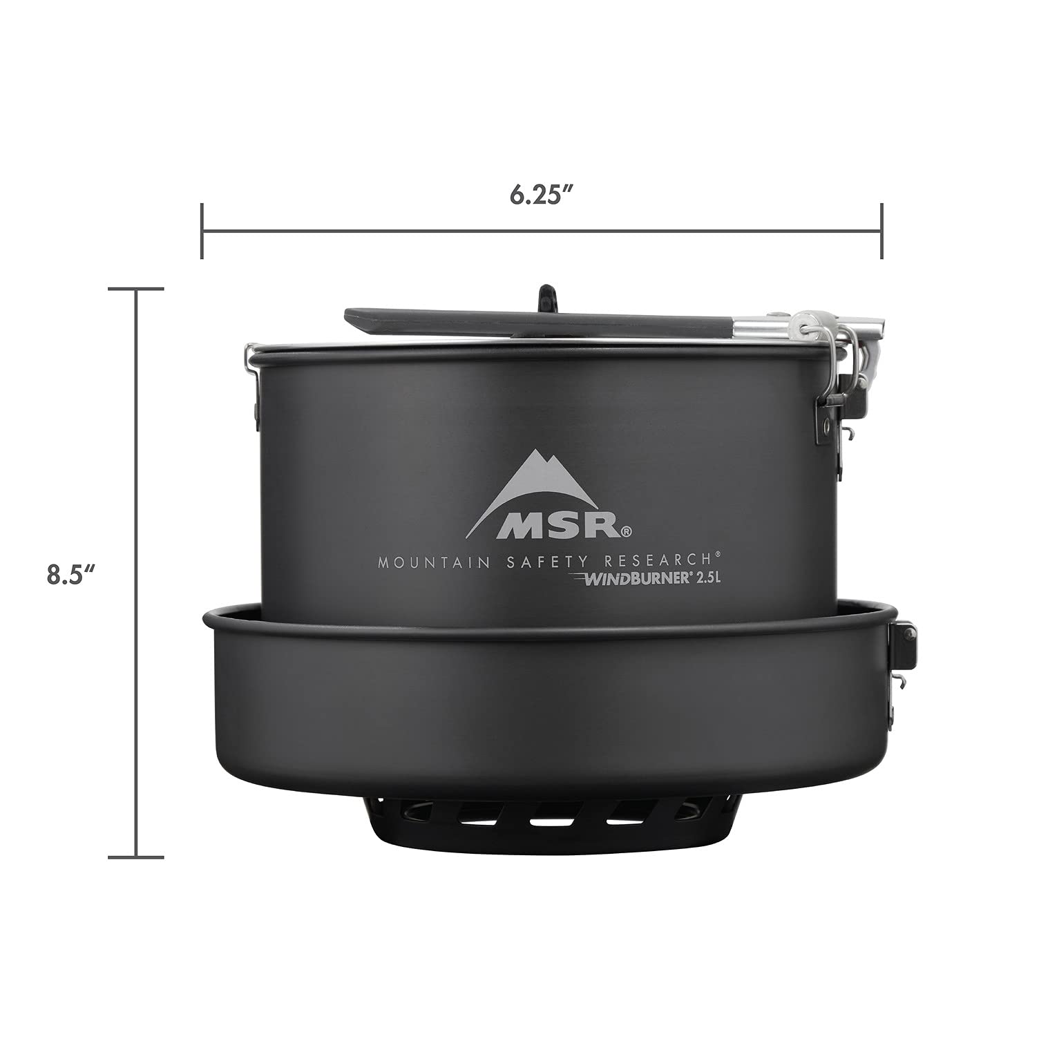 MSR WindBurner Combo windproof burner enables fast boils in wind.