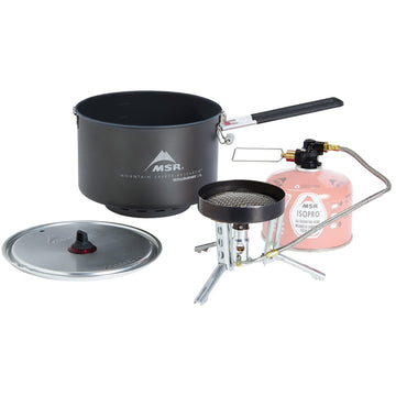 MSR WindBurner Group Stove Nesting design keeps gear quiet and secure in your pack.
