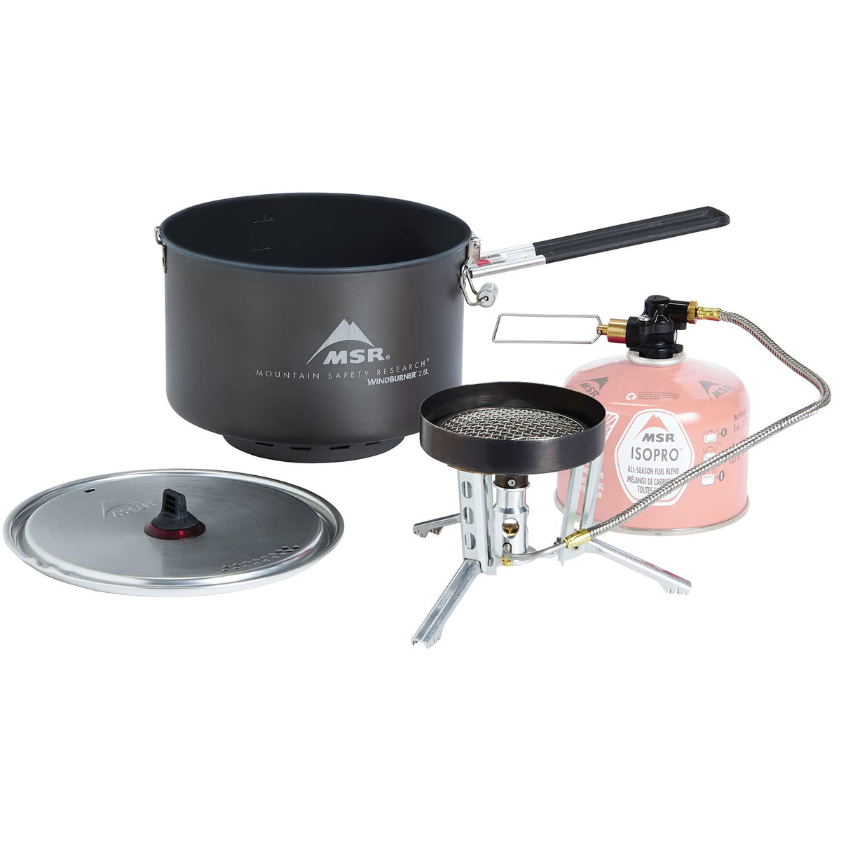 MSR WindBurner Group Stove Nesting design keeps gear quiet and secure in your pack.