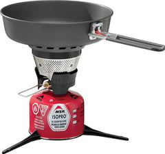 WindBurner skillet heat ring showing wind-block design for even cooking