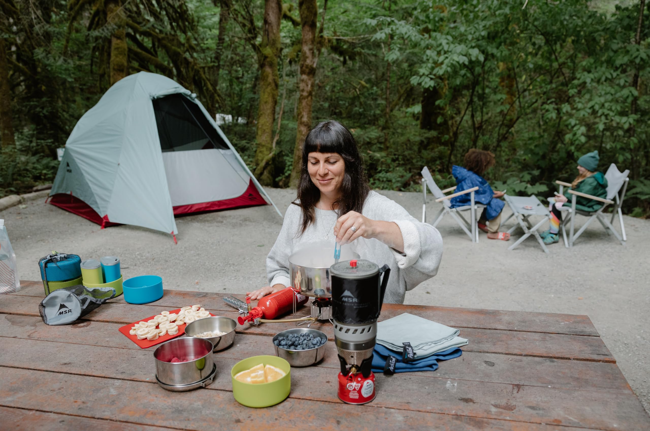 MSR WindBurner nested design saves space for backpacking adventures
