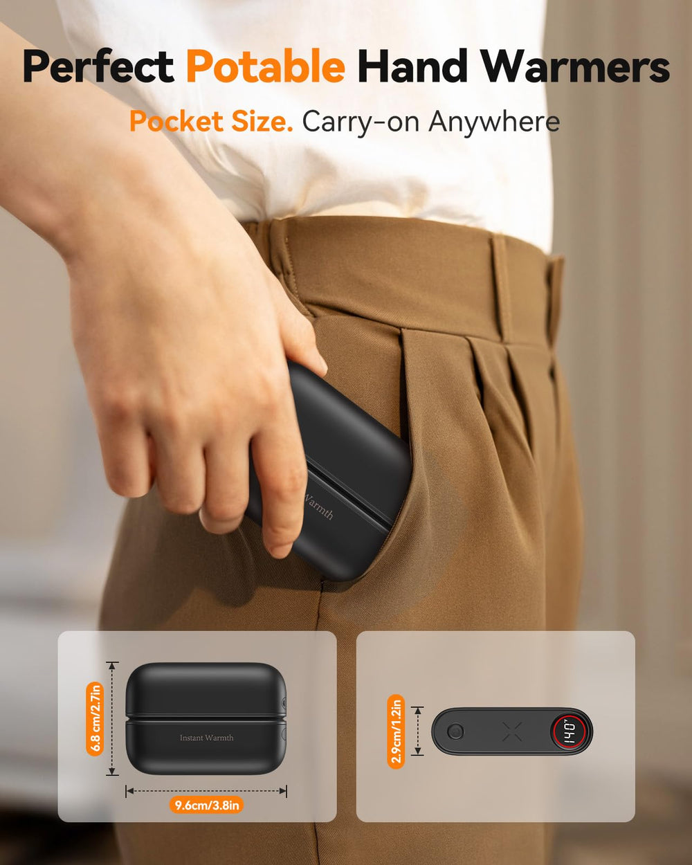 Mstoekn 2-in-1 hand warmers gift-ready packaging for outdoor enthusiasts.