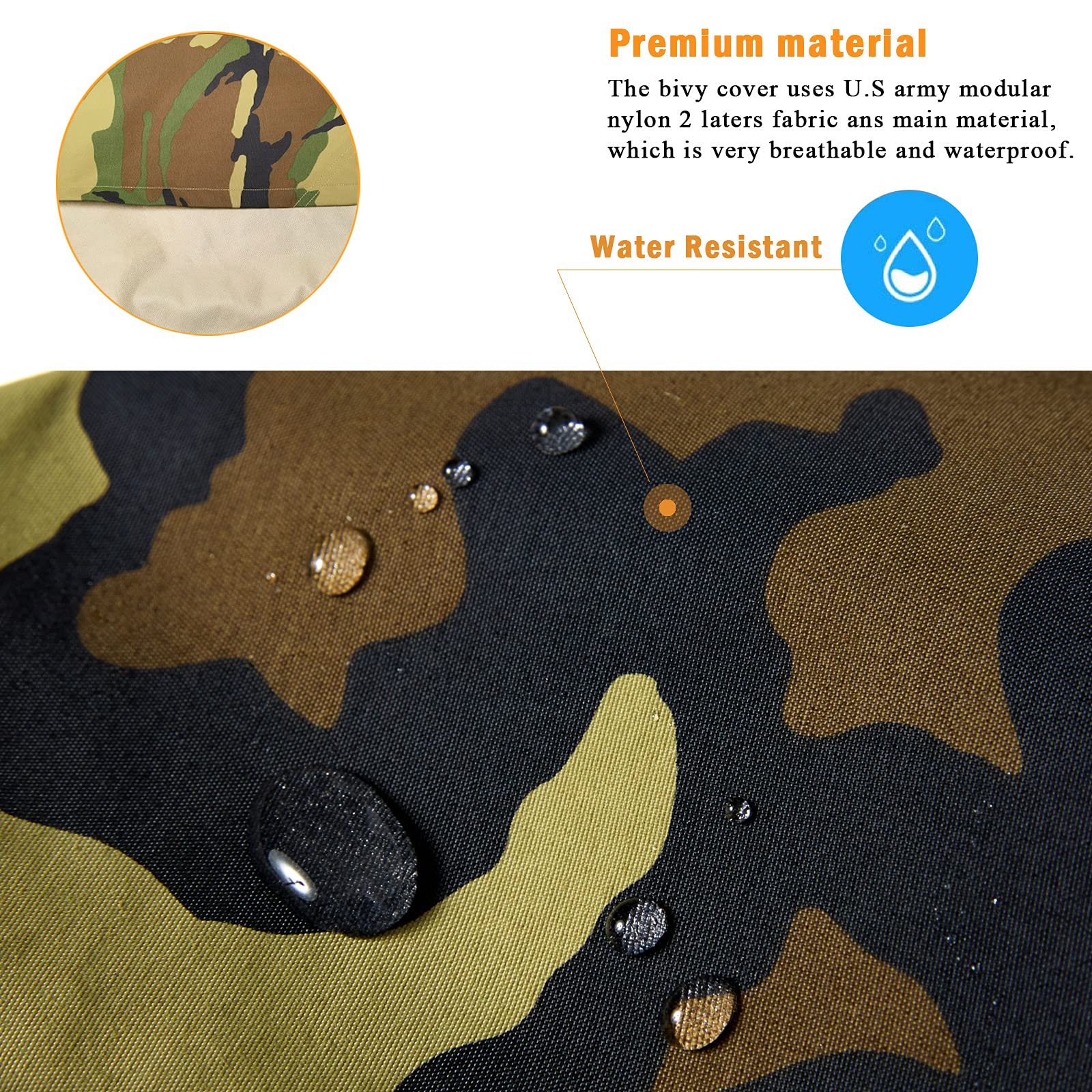 MT Army large stuff sack in waterproof nylon stores multiple components.