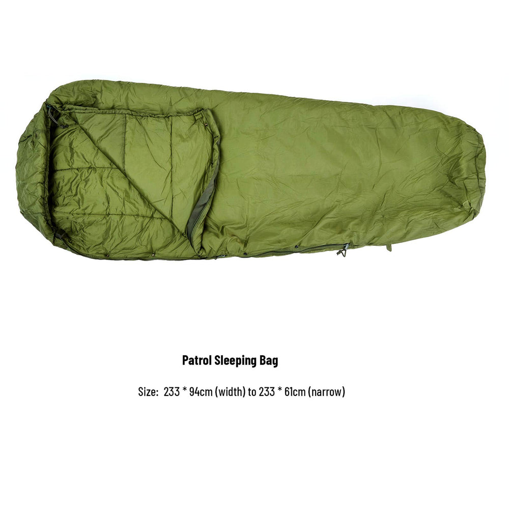 MT Army patrol bag with heavy-duty YKK zipper detail