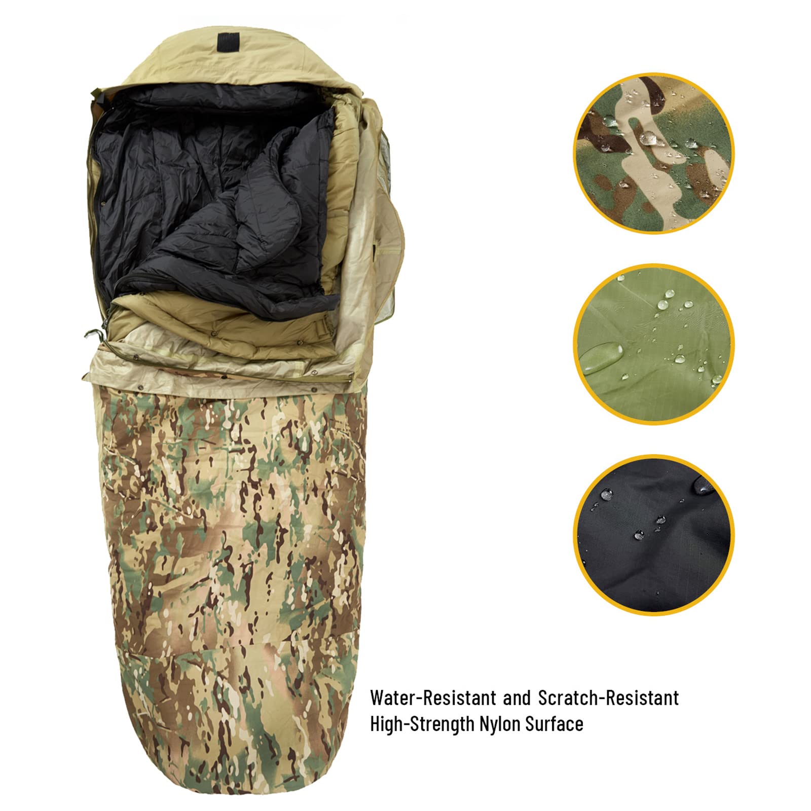 MT Army large stuff sack holding all components securely