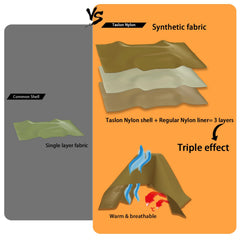 MT Military Hideaway Bivy Cover mosquito net mesh provides bug-free nights outdoors.