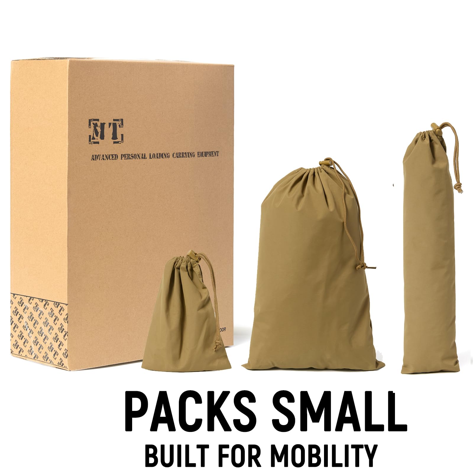 MT Military Hideaway Bivy Cover provides roomy 86.6 by 31.5 by 21.6 inch shelter.