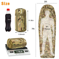 MT Military Nanovee Bivy Cover open shell ready to enclose a sleeping bag and pad.