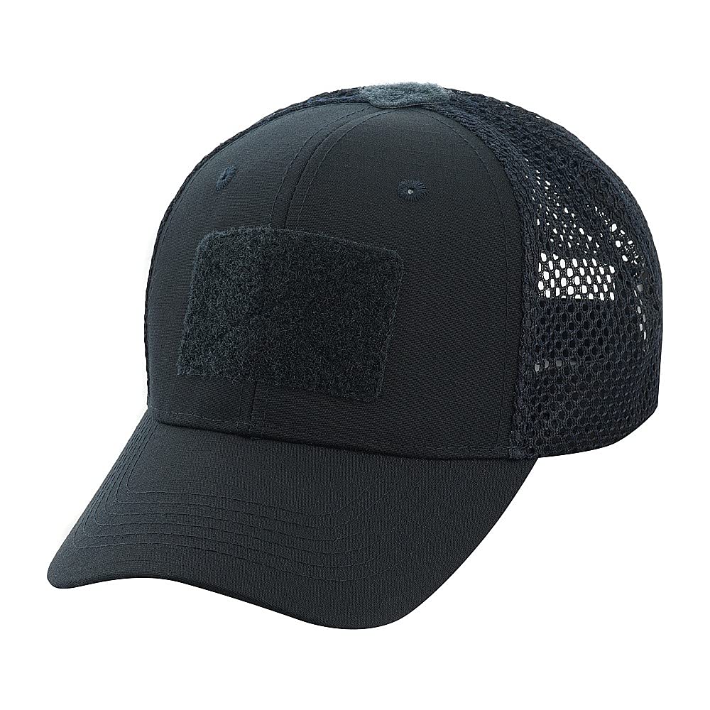 Front view of M-Tac Mesh Operator Hat in navy blue, size M