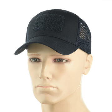 Side view of M-Tac Mesh Operator Hat in navy blue, size M