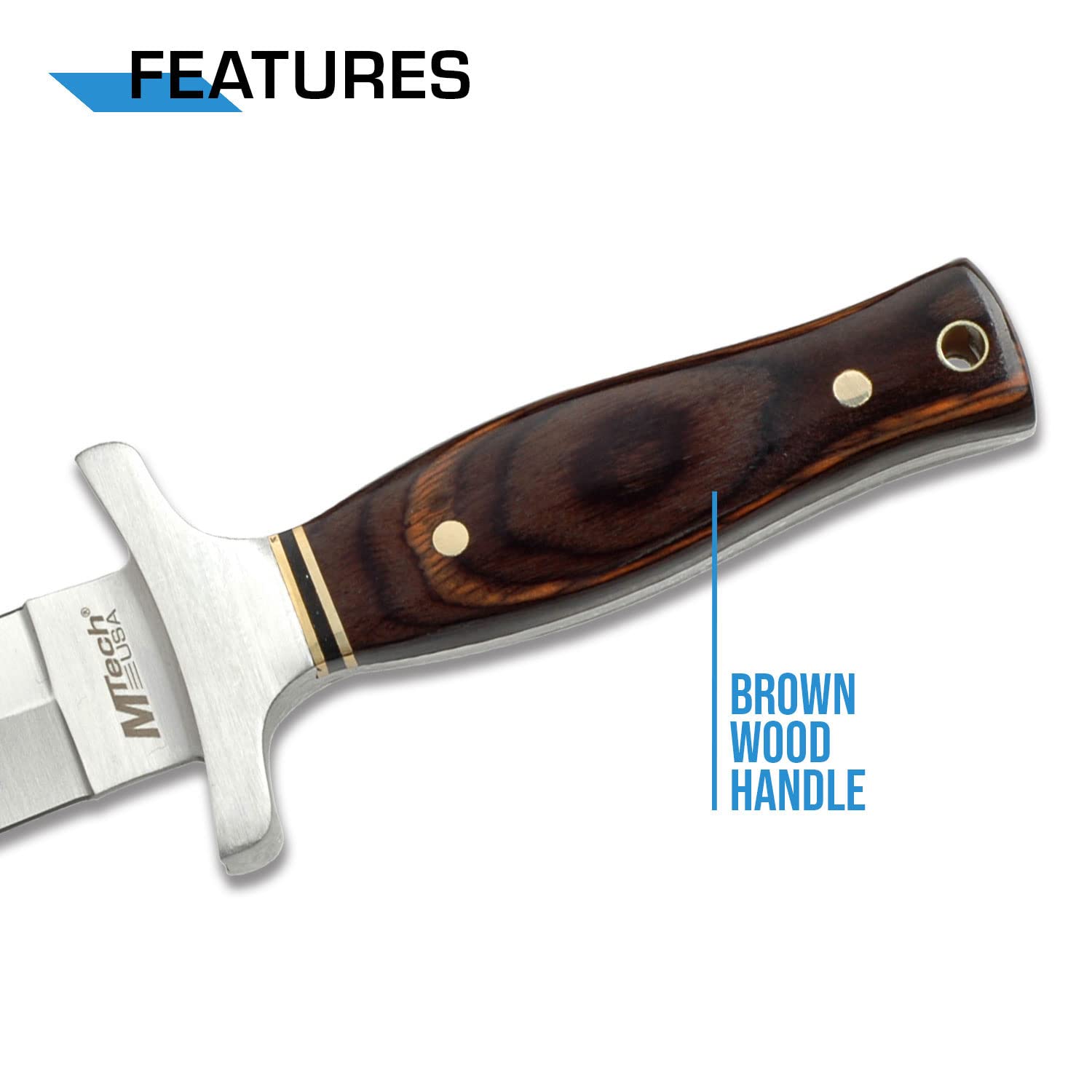 Black nylon sheath included with MT-20-03 fixed blade knife