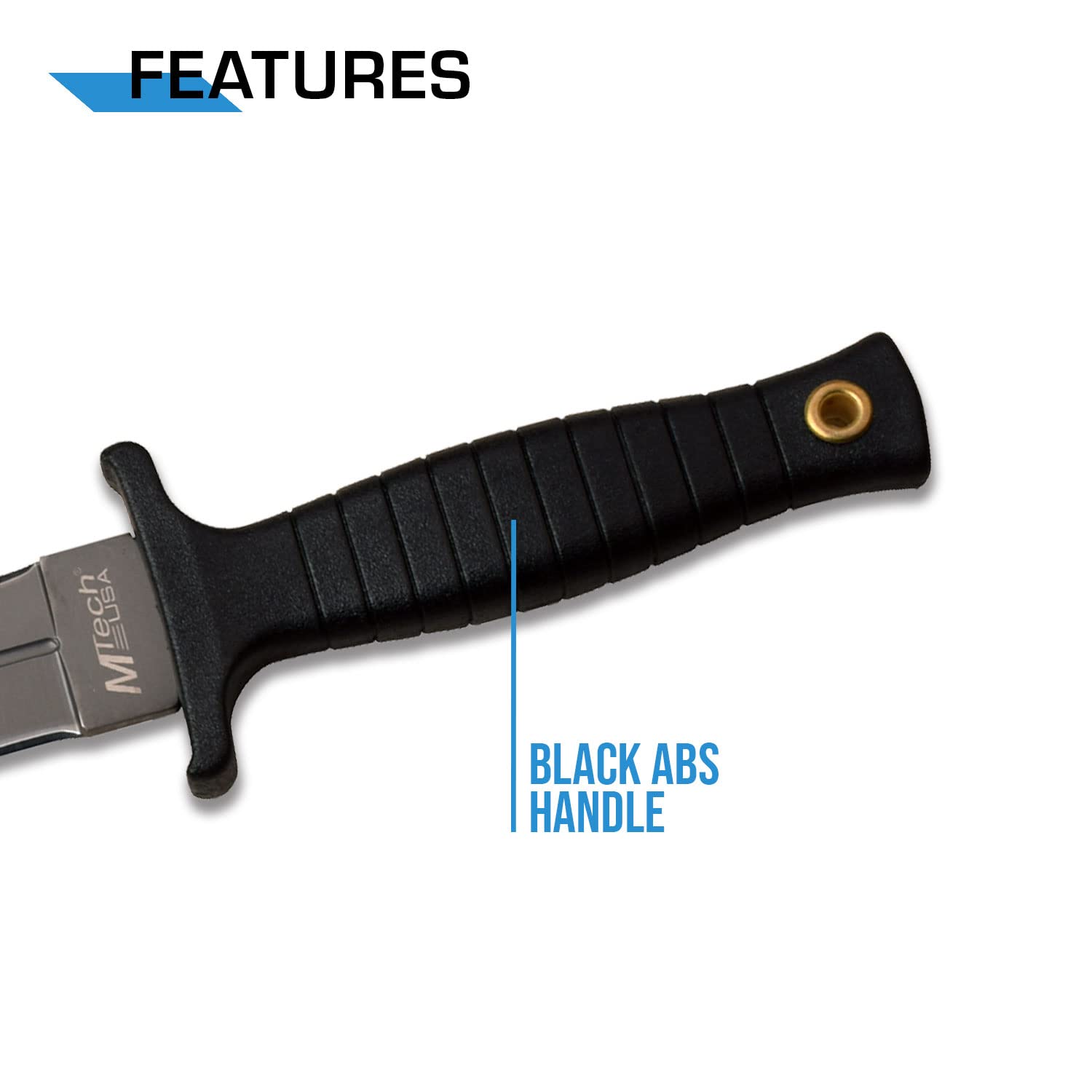 MTech USA EDC fixed blade knife on display