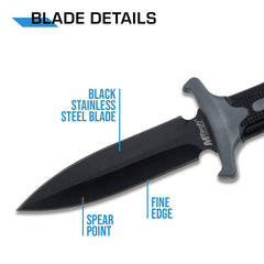Fixed blade neck knife with sheath