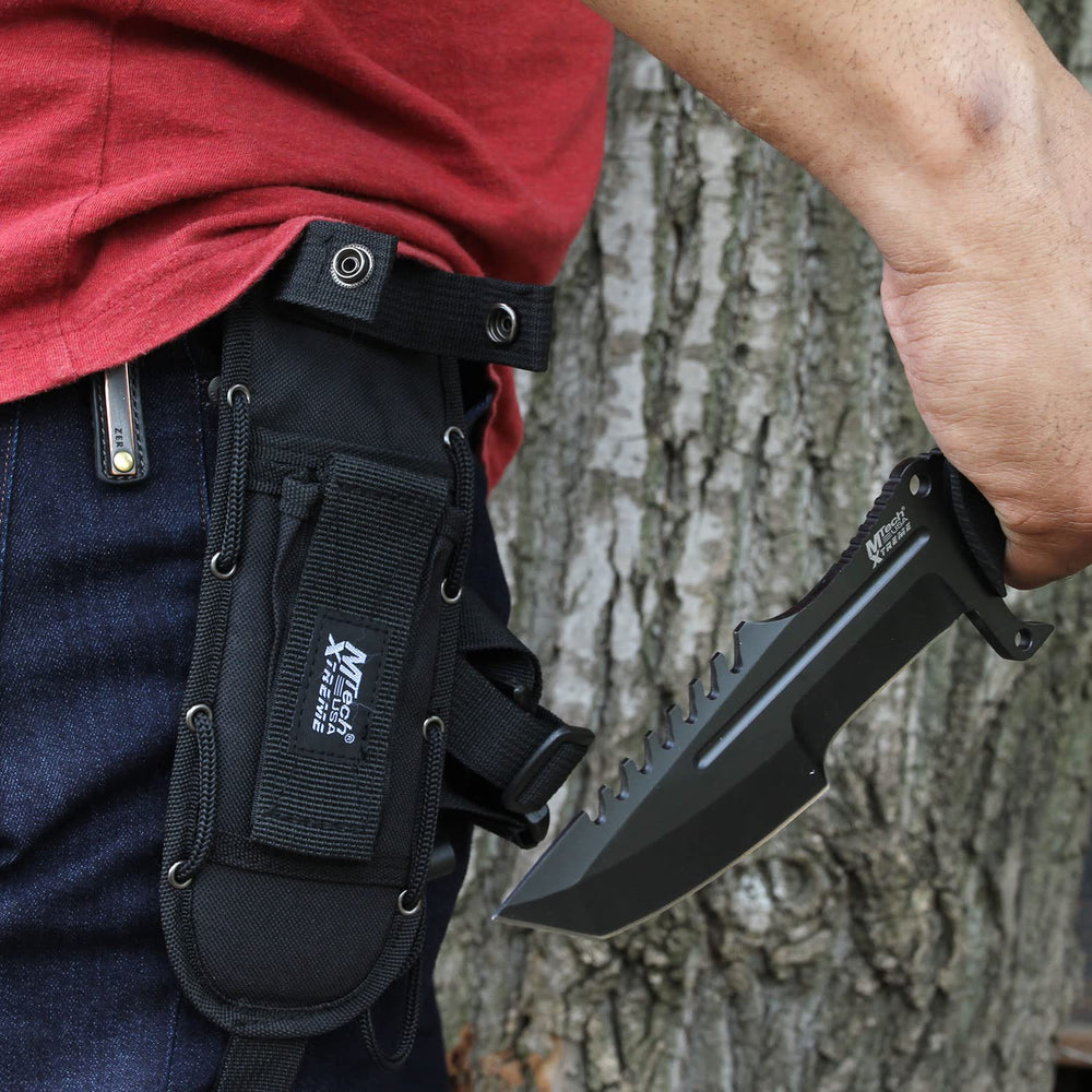 MTech USA Xtreme MX-8054 black G10 handle delivers a secure grip in wet conditions