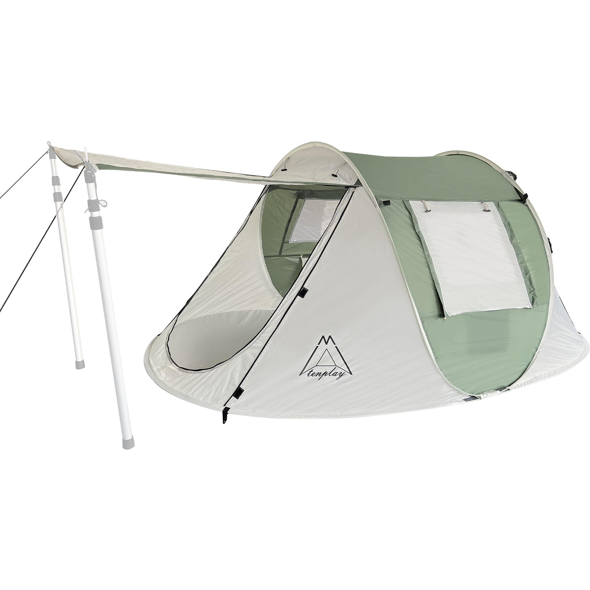 Mtenplay TENPLAY Pop Up Tent setup scene showing instant automatic setup.
