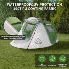 Mtenplay TENPLAY Pop Up Tent offers spacious interior for families.