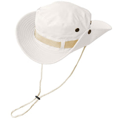 Mtgluk Fishing Hat front view with wide brim