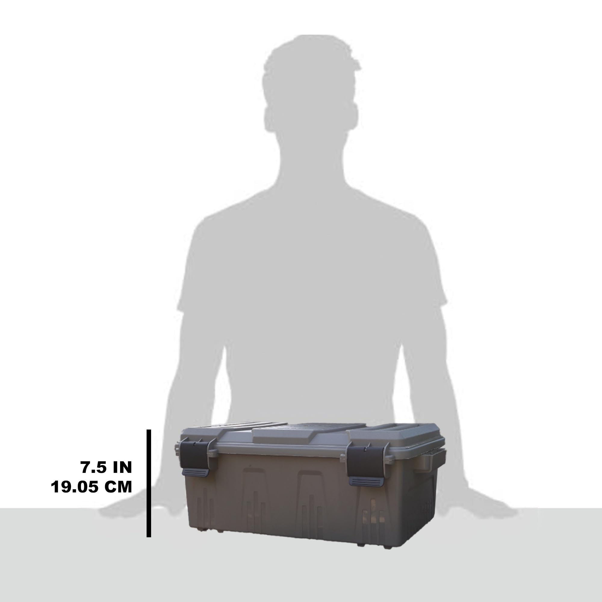 MTM ACDC30 Inside and outside dimensions displayed