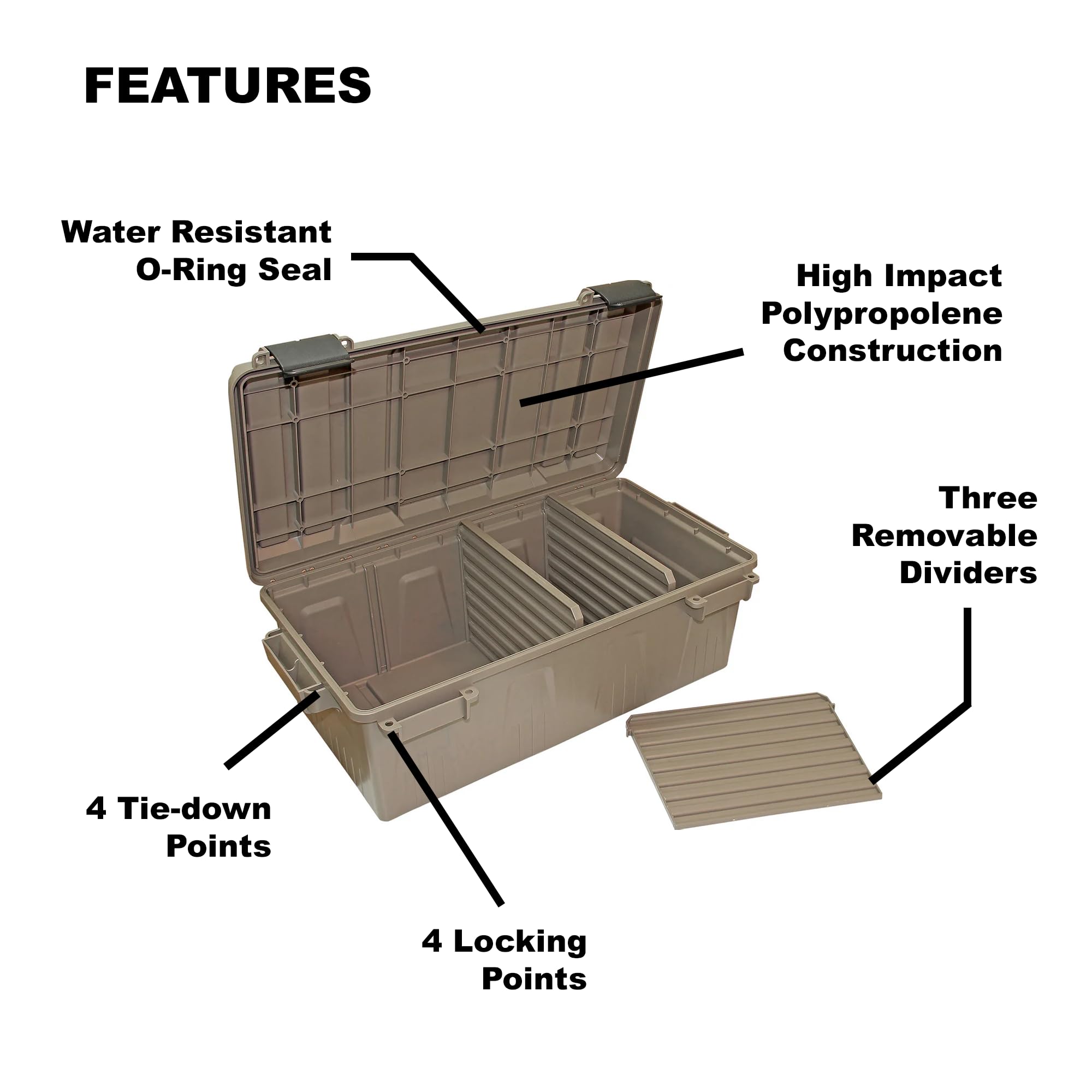 MTM ACDC30 Heavy-lift handle and 75-lb capacity