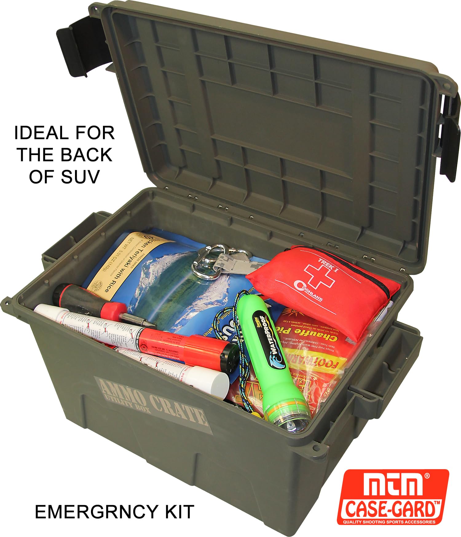 Exterior dimensions of MTM ACR7-18 ammo crate: 17.2 x 10.7 x 9.2 inches