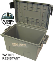 Water-resistant O-ring seal on MTM ACR7-18 ammo crate