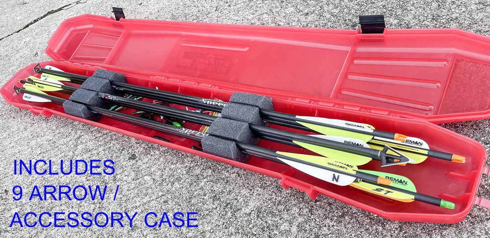 Bow case with recessed transport wheels