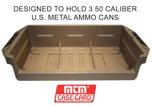 Tray holds three 50 Cal ammo cans in a single tray