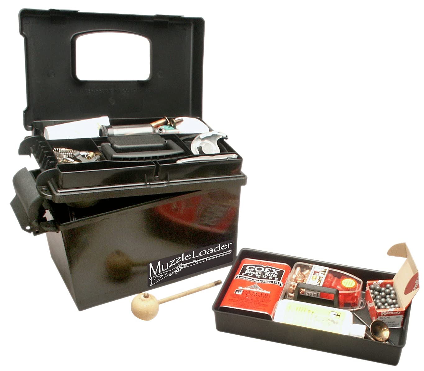 MTM ML1-40 dry box shows a full-size lift-out tray for quick access.