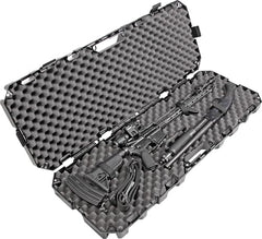 Interior view showing four lash-down mounting straps inside MTM RC42T Case 42