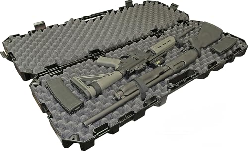 Molded high-impact plastic construction of MTM RC42T Tactical Rifle Case 42