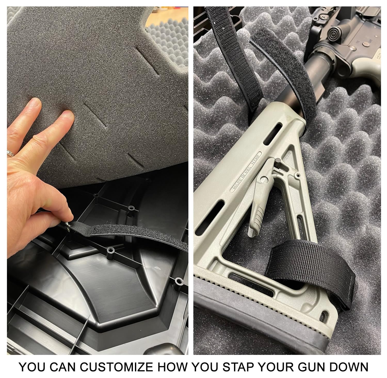 Tie-down grooves for securing MTM RC42T Case to an ATV