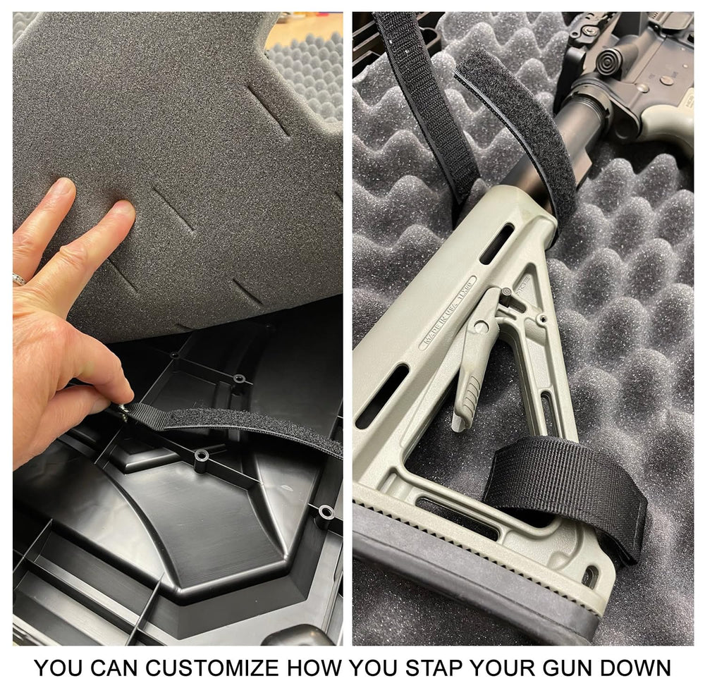 Tie-down grooves for securing MTM RC42T Case to an ATV