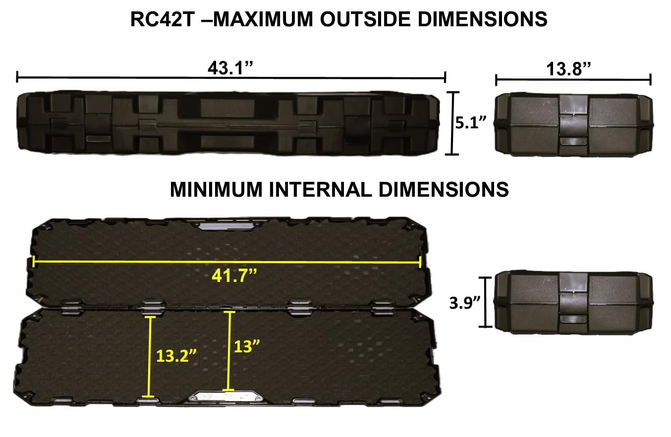 Room for extra gear inside MTM RC42T Tactical Rifle Case 42