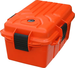 MTM Survivor orange large dry box front view for rugged storage