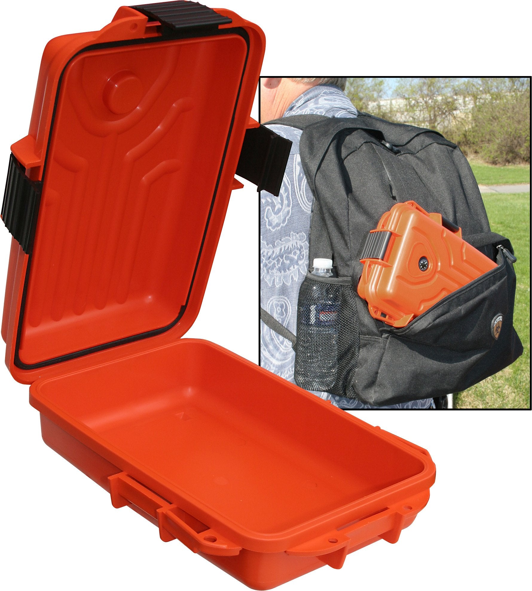 MTM Survivor dry box with O-ring seal highlighting water resistance