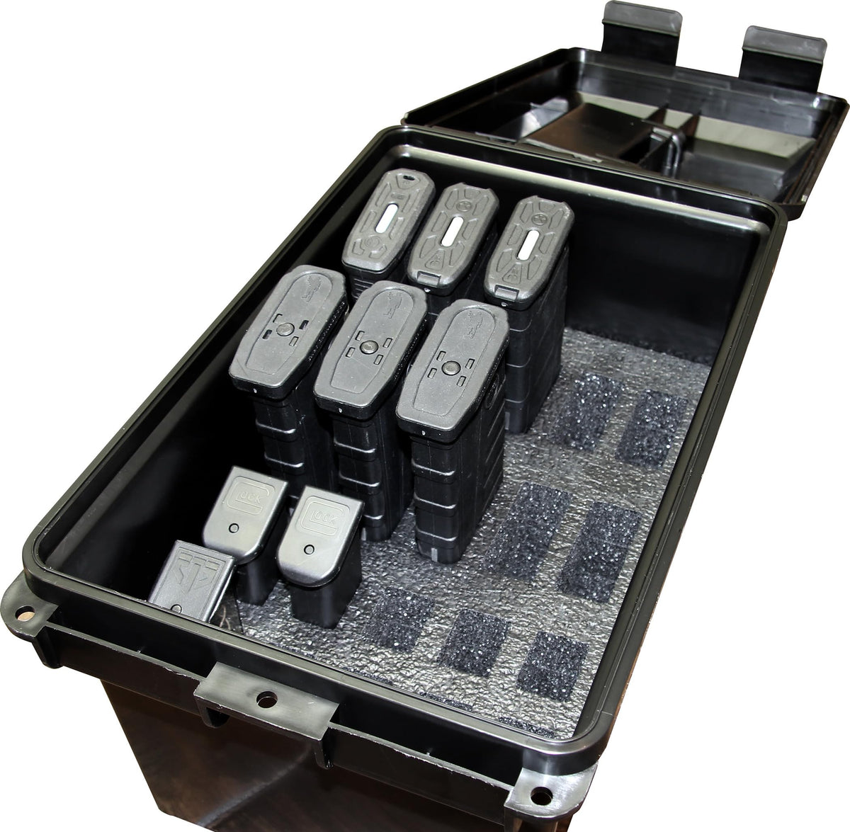 Exterior view of MTM Tactical Mag Can with 20-mag capacity