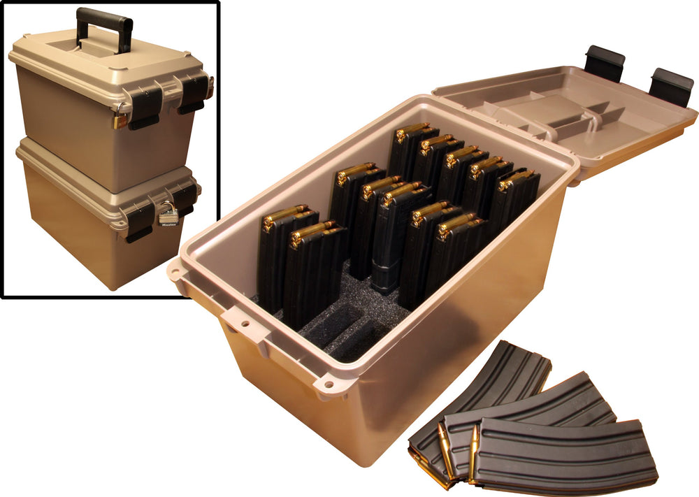 Designed to hold 15, 20 or 30 round mags in foam padding