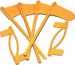 Eight-pack MTM chamber indicator flags: 4 pistol, 4 rifle, polypropylene