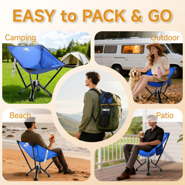 MTRVR chair in beach or camping setup offering versatile outdoor seating.