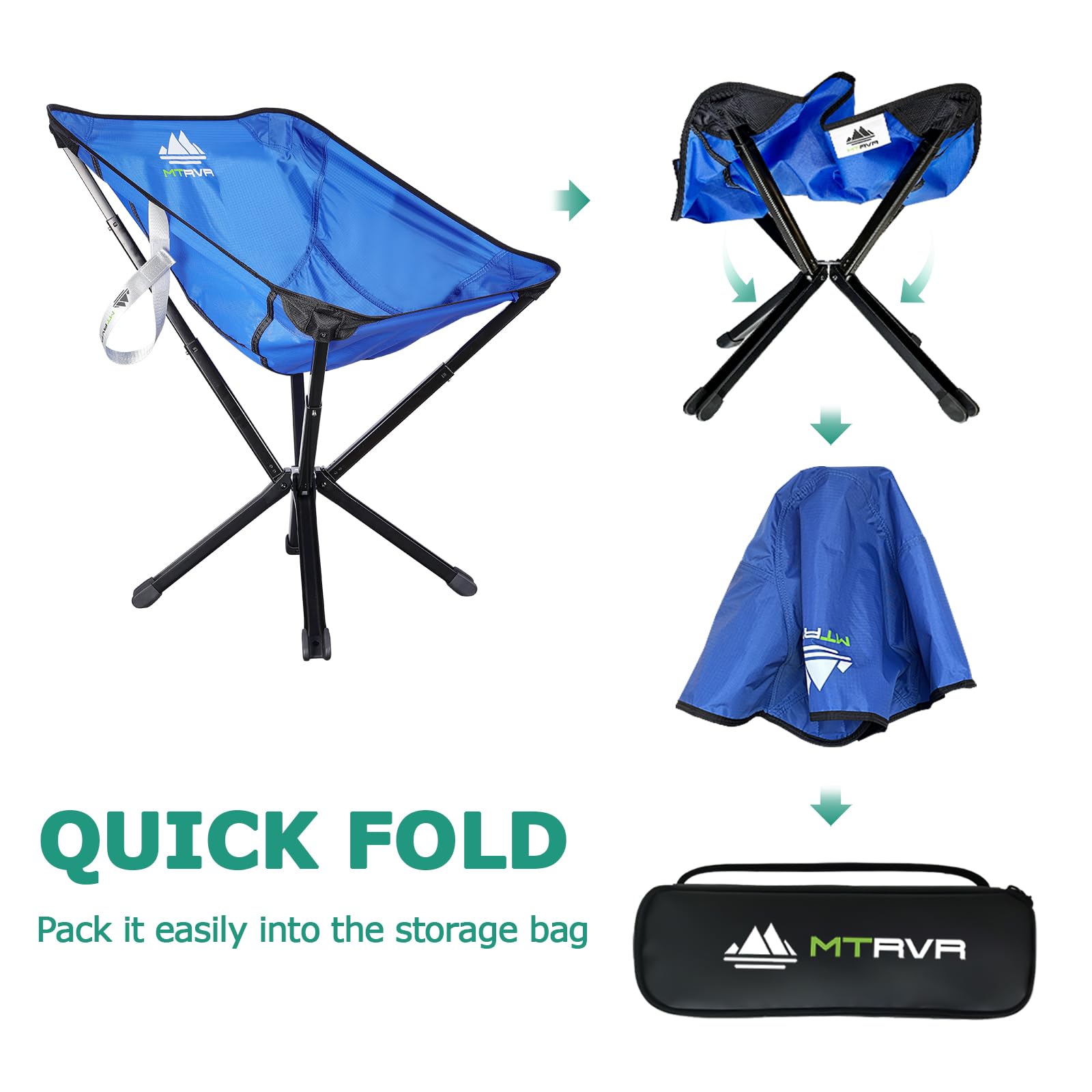 MTRVR compact travel chair ideal for hiking and festivals